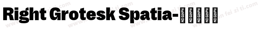 Right Grotesk Spatia字体转换